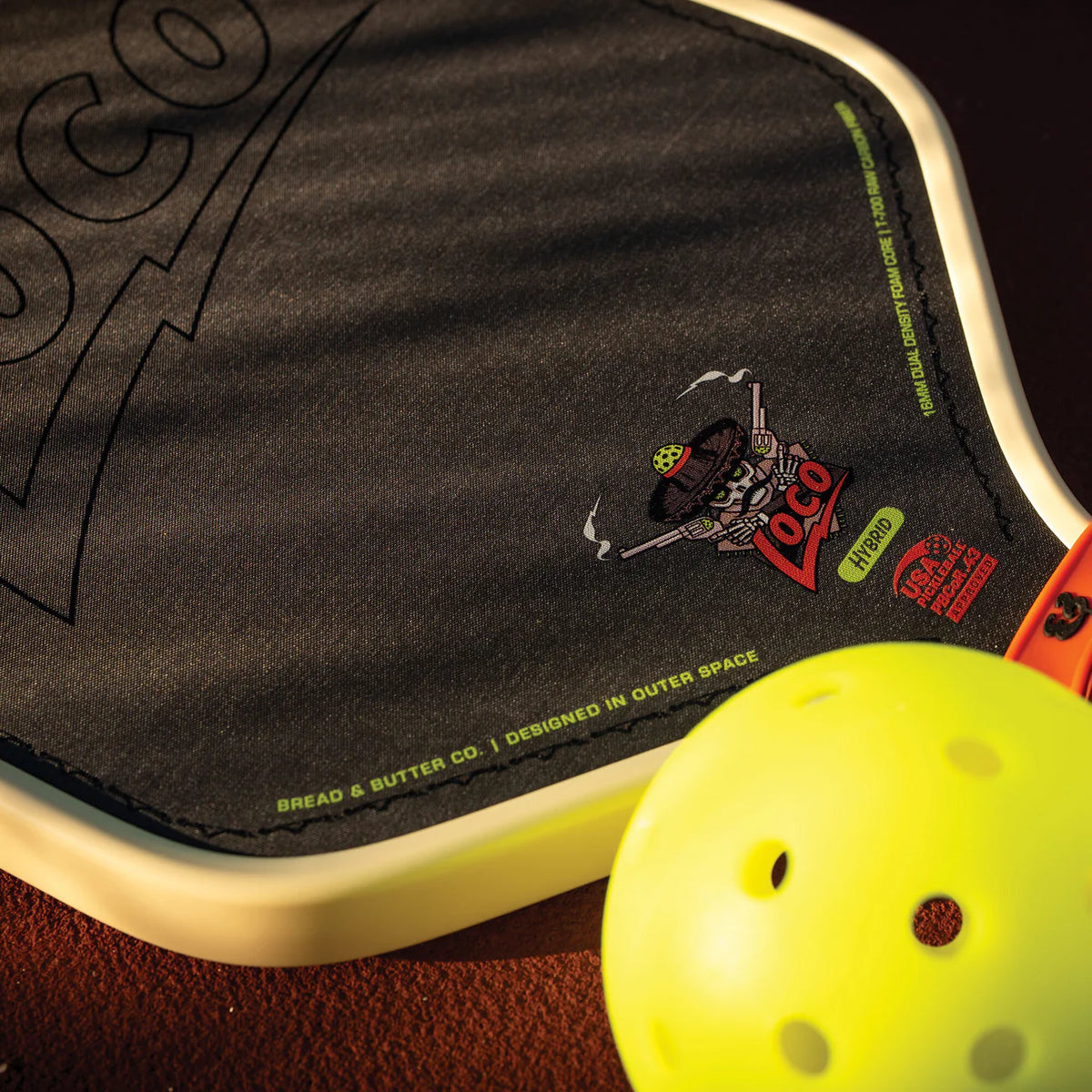 Loco 16mm Hybrid Pickleball Paddle – Tan, Foam Core