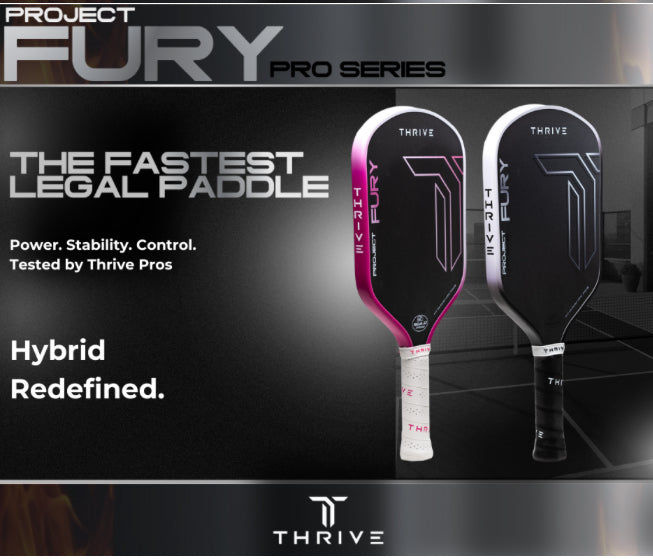 Thrive Fury Hybrid 15.5mm Pickleball Paddle (Gen 3.5 Power Series)