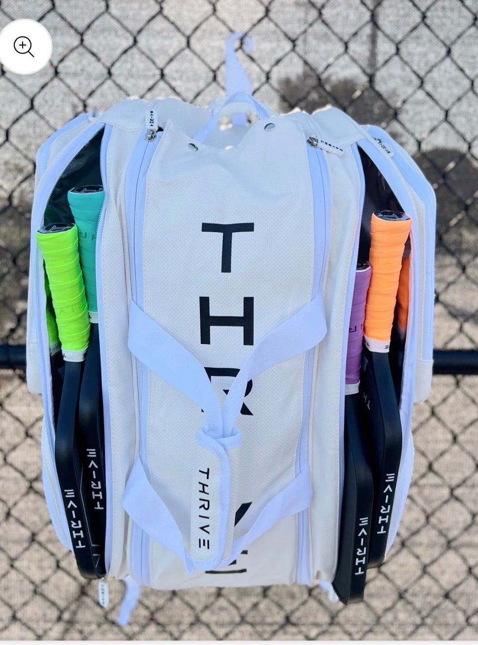 Thrive Pickleball Elite Pro Tour Bag with Shoe Bag - Black