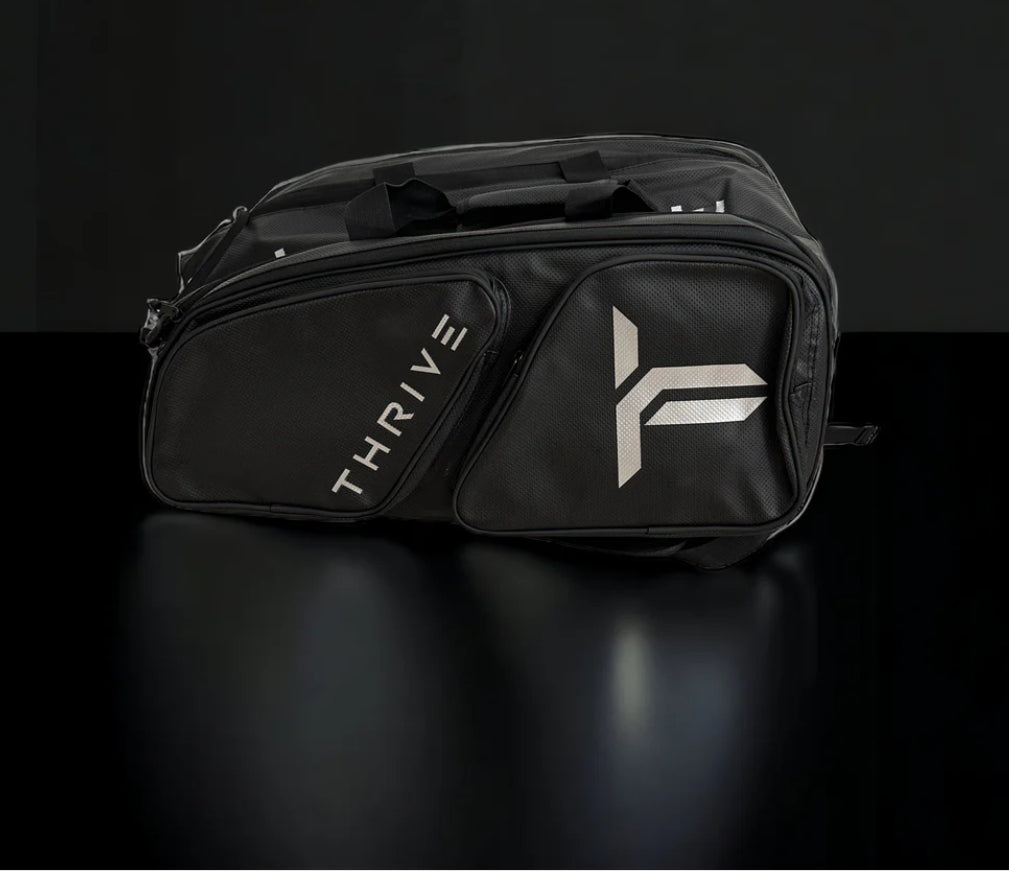 Thrive Pickleball Elite Pro Tour Bag with Shoe Bag - Black