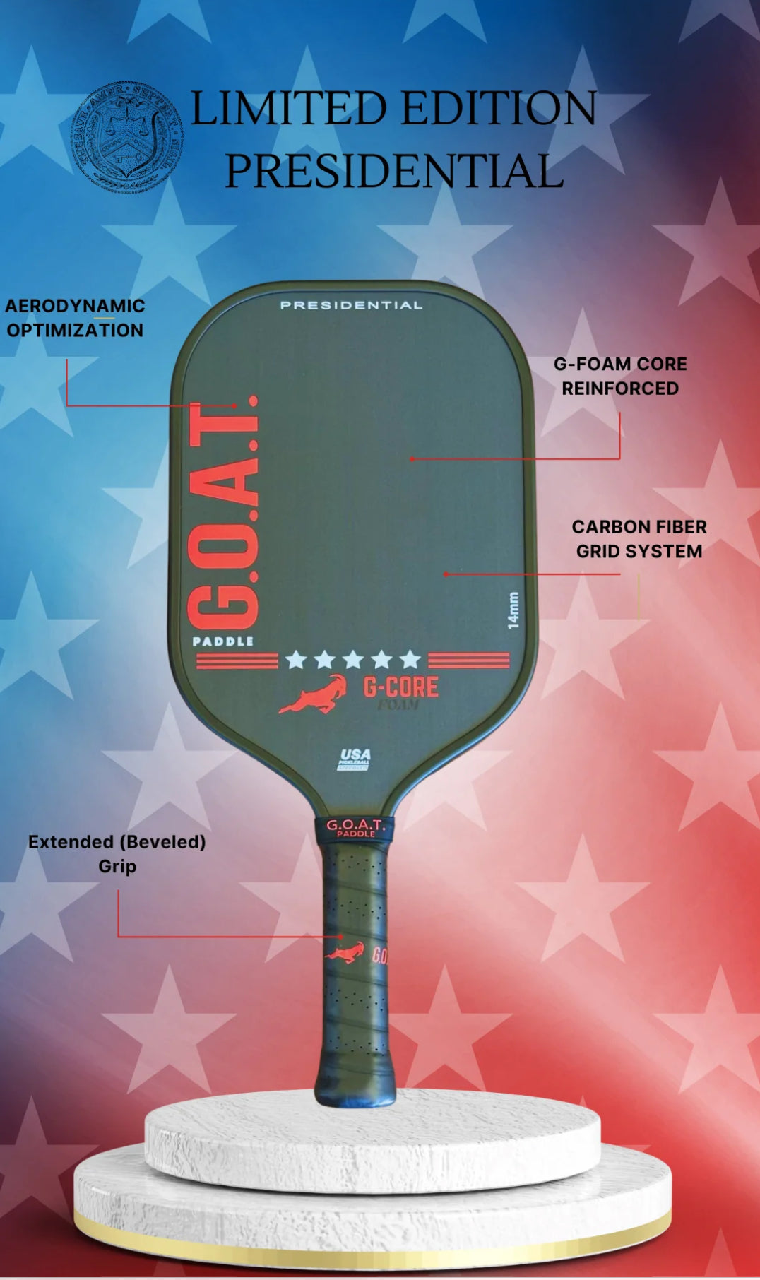 PRESIDENTIAL 14MM G-CORE FOAM G.O.A.T. PADDLE