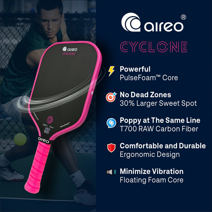 AIREO Pickleball Launches in the UK — Meet the Cyclone Hybrid & Elongated