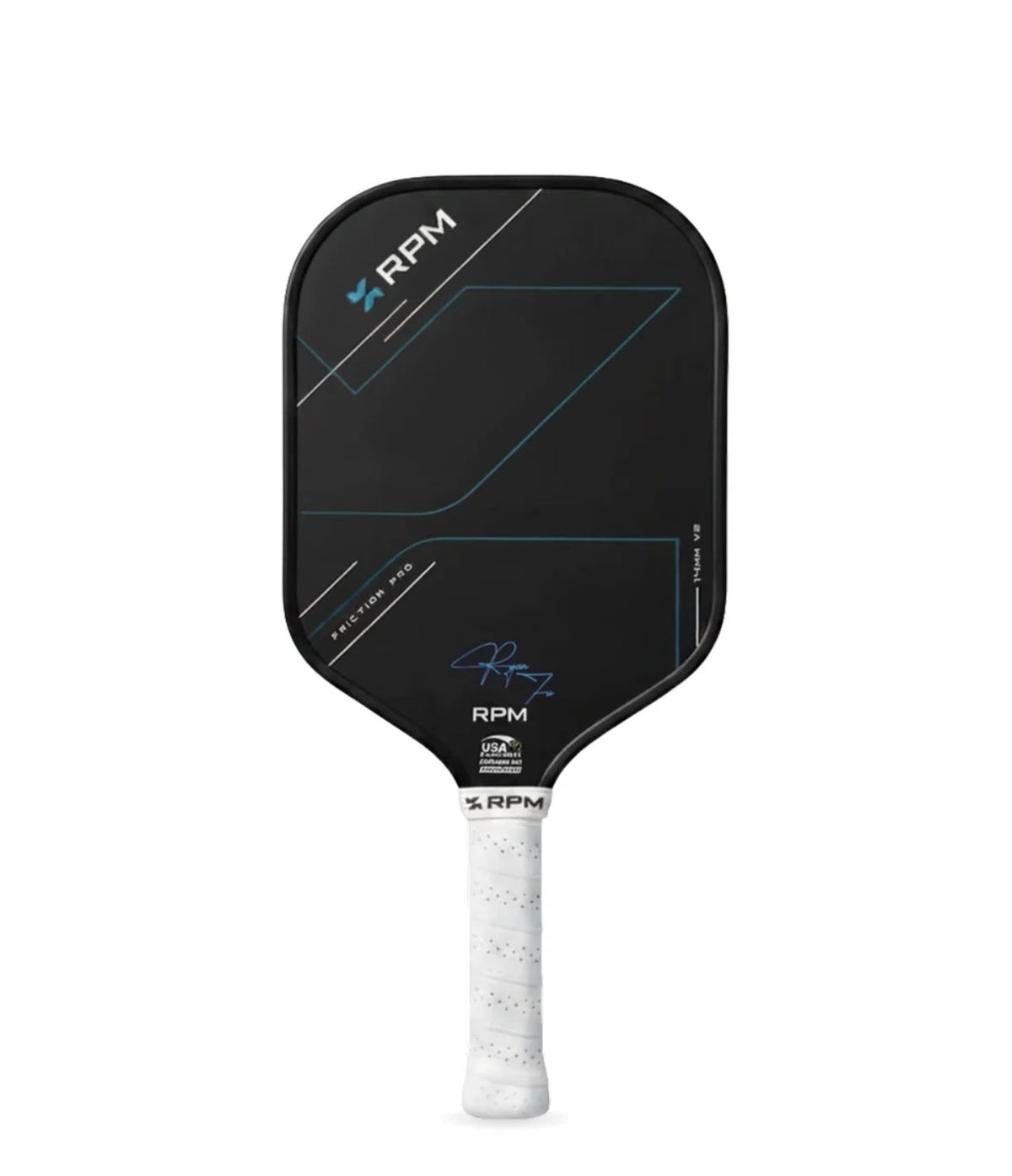 RPM FRICTION PRO V2 14MM HYBRID FLAT TOP PICKLEBALL PADDLE

£215.00
