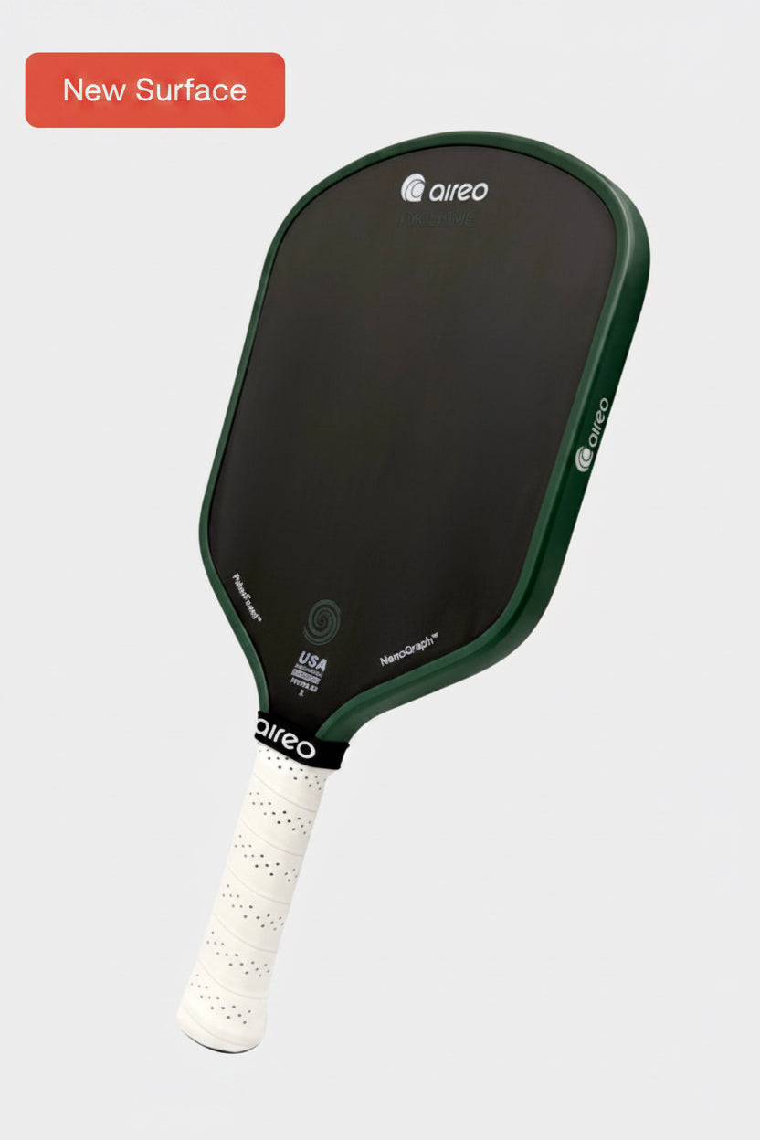 AIREO Cyclone X Hybrid USAP PBCoR .43 Certified 16mm Pickleball Paddle – NanoGraph Grit Surface With PulseFoam™ Power Core For Pro-Level Performance