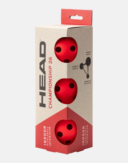 HEAD Championship 26 Indoor 3pcs Pickleballs