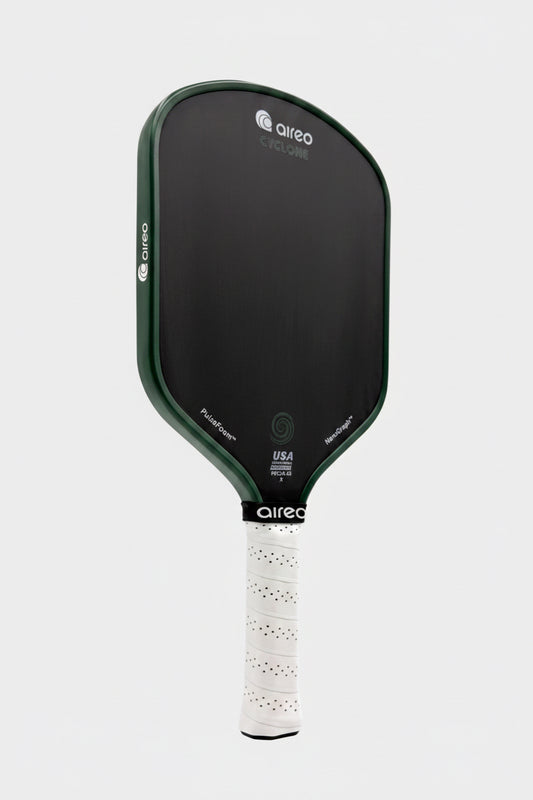 AIREO Cyclone X Hybrid USAP PBCoR .43 Certified 16mm Pickleball Paddle – NanoGraph Grit Surface With PulseFoam™ Power Core For Pro-Level Performance