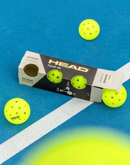 HEAD TOUR 40 3pcs Pickleballs