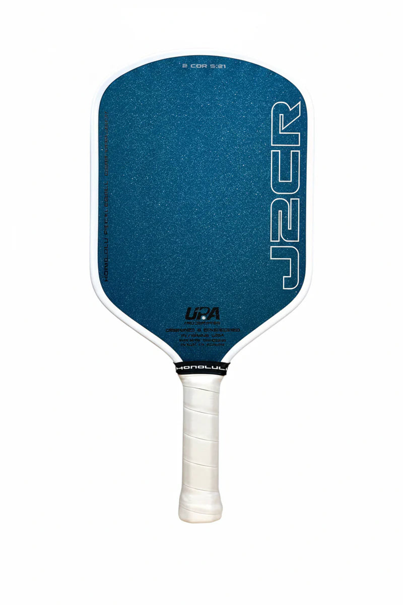 Honolulu J2CR Crystal Blue Endurance Pickleball Paddle - Premium Carbon | UK