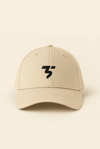 Embroidered Cap - Beige