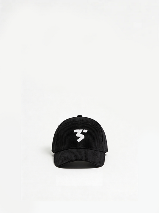 Corduroy Vintage Cap - Black
